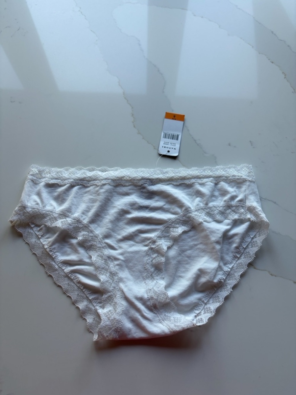 Natori Women's Bliss Cotton Girl Brief in white